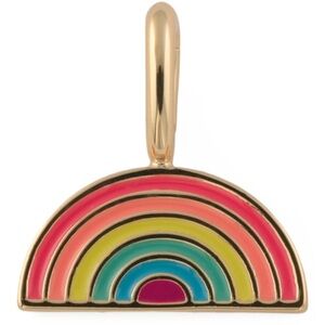 Gorjana New 18k Gold Plated Brass Hand Painted Enamel Rainbow Parker Charm